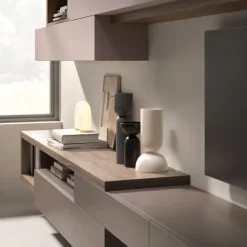 Orme Soggiorno completo day 12 di in laminato materico a prezzo Outlet- Soggiorni Completi