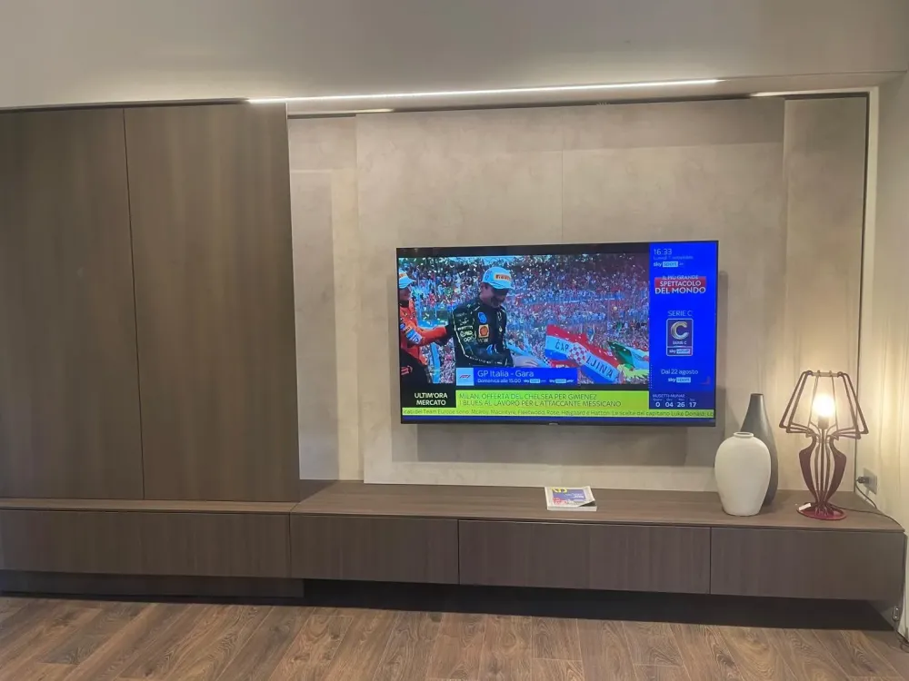 Modulnova Soggiorno completo Parete mh6 di in laminato materico a prezzo scontato- Soggiorni Completi