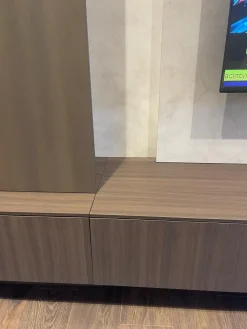 Modulnova Soggiorno completo Parete mh6 di in laminato materico a prezzo scontato- Soggiorni Completi