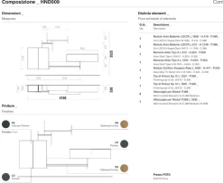 Soggiorno completo Rapallo di in laccato opaco a prezzo Outlet^Santalucia Online