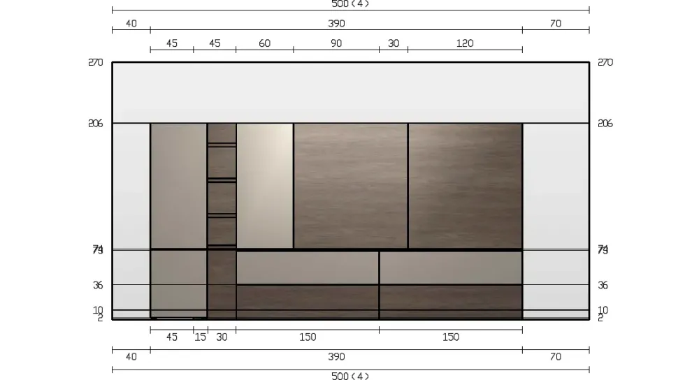 Soggiorno completo Sm003 di in stile design a prezzi convenienti^Imab Hot