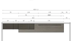 Soggiorno completo Sm017 di in laccato opaco a prezzo Outlet^Imab Clearance