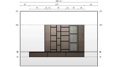 Imab Soggiorno completo Sm005 di in laminato materico a prezzo scontato- Soggiorni Completi