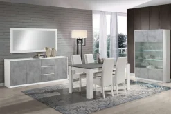 Artigianale Soggiorno completo Soggiorno smart comp.01 di in laccato opaco a prezzo scontato- Soggiorni Completi