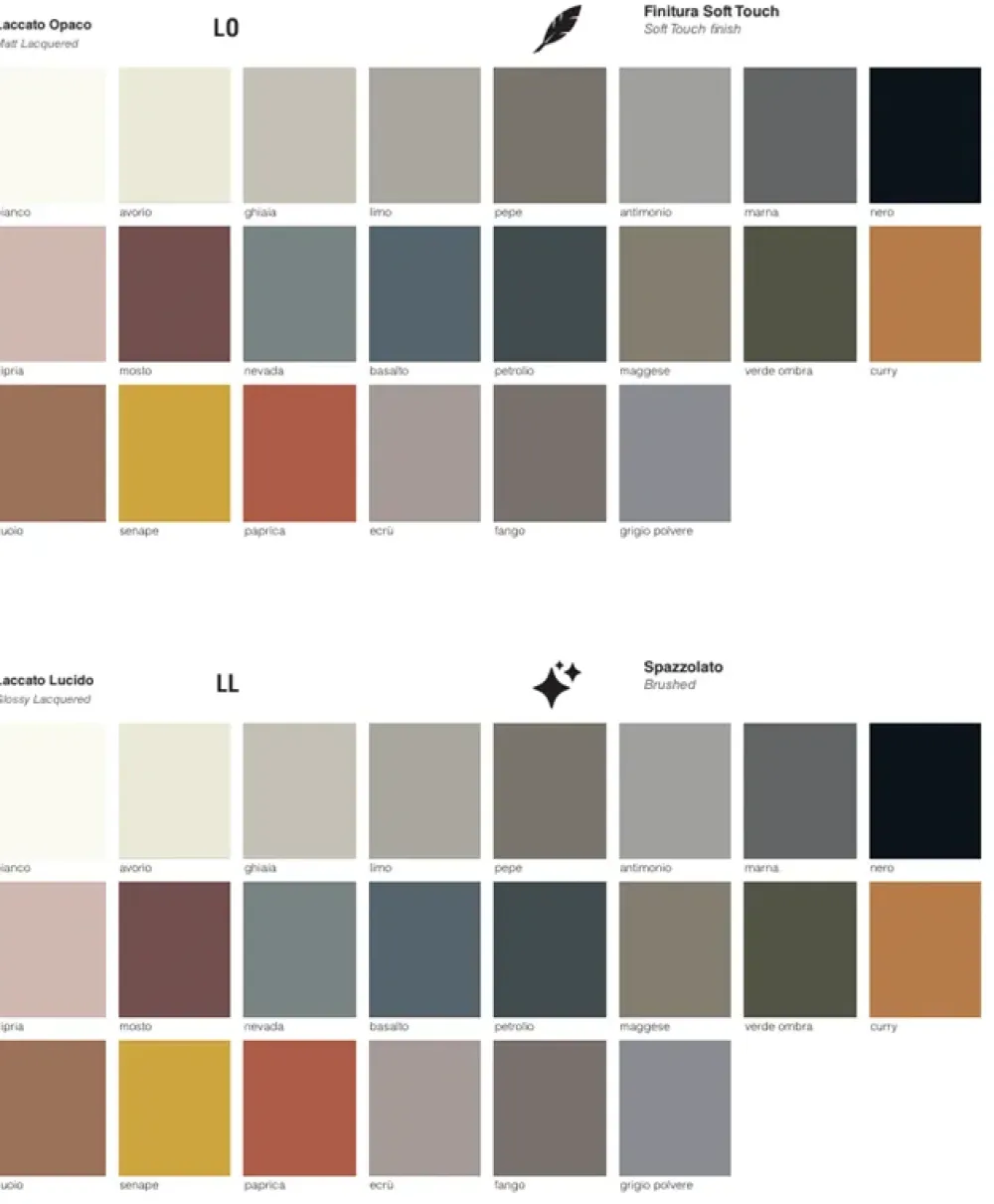 Soggiorno completo Vernazza di in laccato opaco a prezzo scontato^Santalucia Online