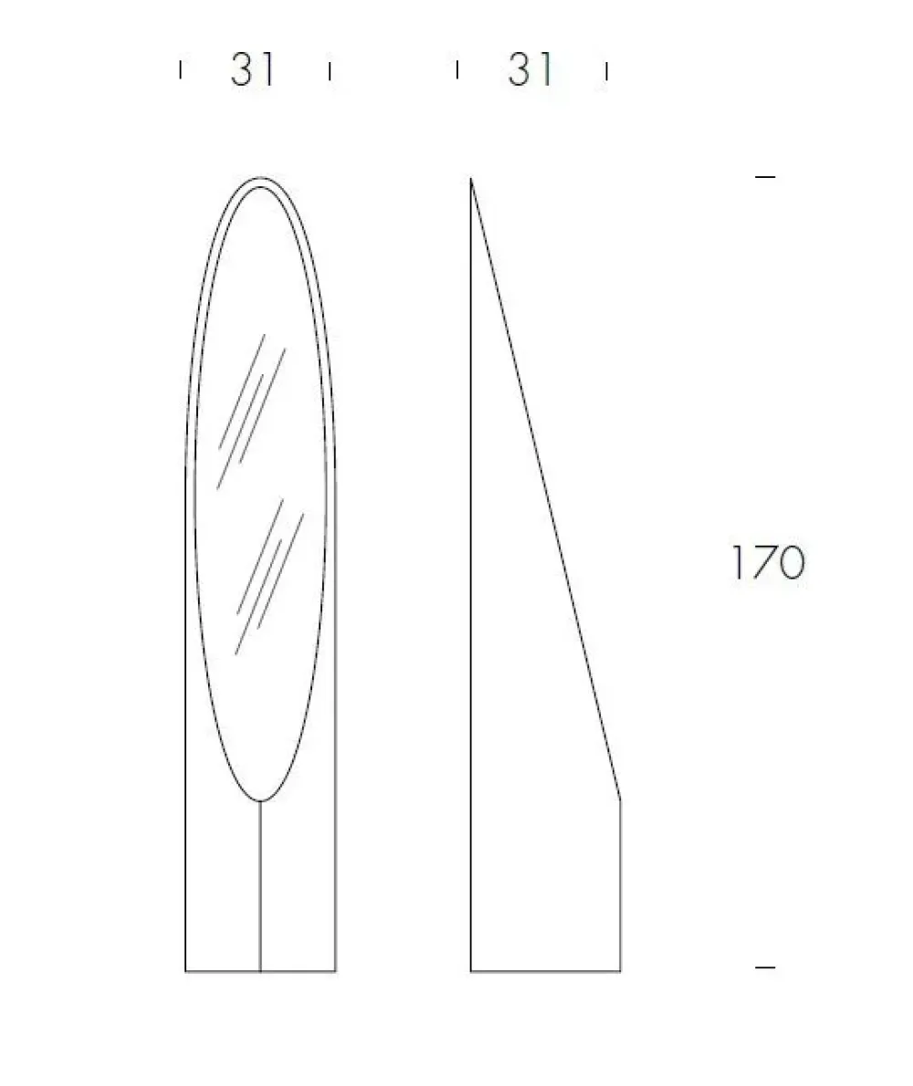 Tonin Casa Specchiera Kolonaky di a prezzi davvero convenienti- Specchiere