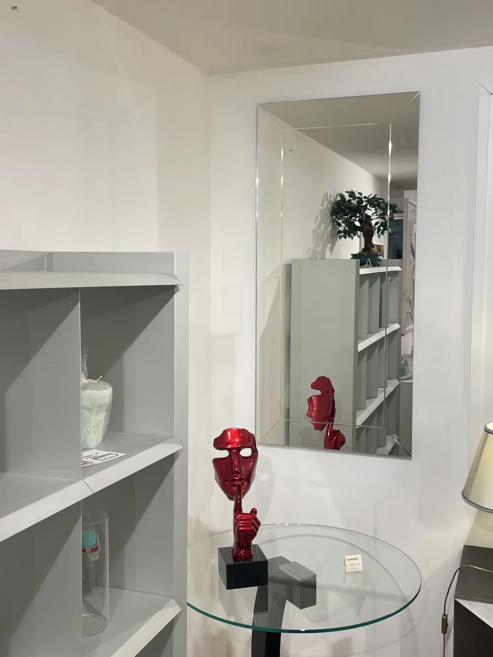 Best Specchiera Specchio molato con incisioni di a prezzi scontati Specchiere