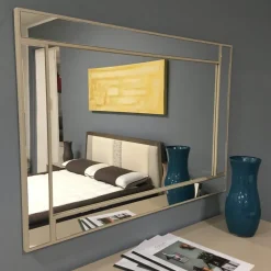 Outlet Specchiera stile Moderno Specchiera melograno peonia a prezzo ribassato Specchiere