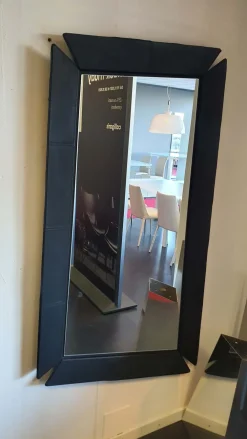 Ozzio Specchio design Bigxy cuoio di scontato -72%- Specchiere