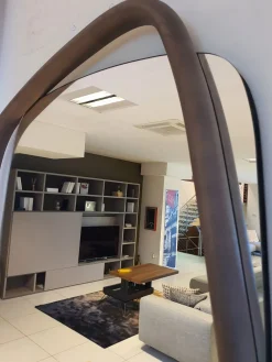 Ozzio Specchio design Golden wood di a prezzo scontato- Specchiere