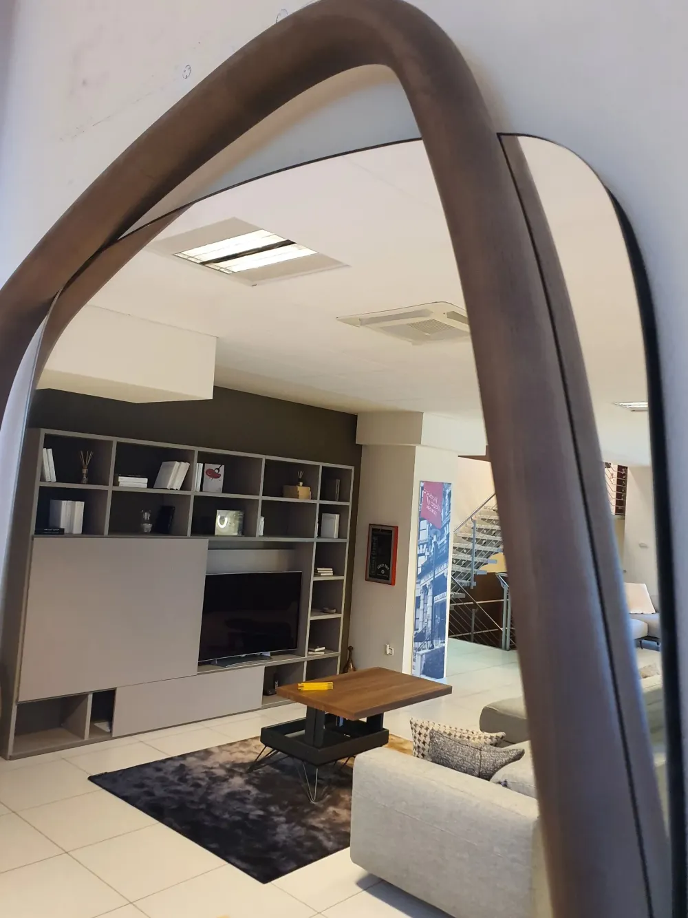 Ozzio Specchio design Golden wood di a prezzo scontato- Specchiere