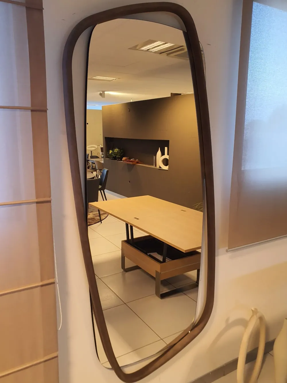 Ozzio Specchio design Golden wood di a prezzo scontato- Specchiere