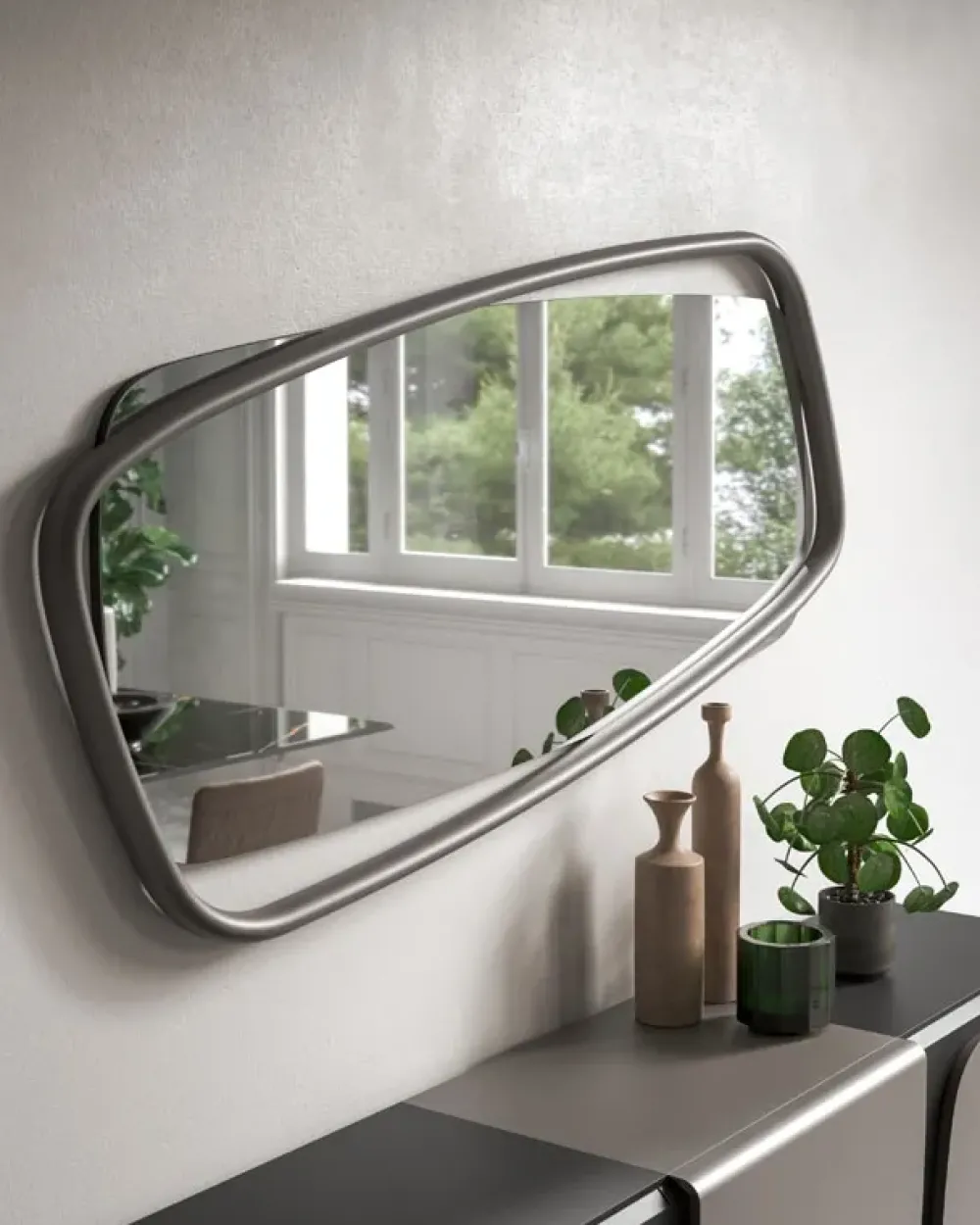 Discount Specchio Golden wood di in stile design SCONTATO affrettati Specchiere