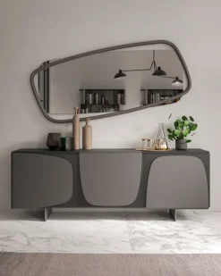 Discount Specchio Golden wood di in stile design SCONTATO affrettati Specchiere