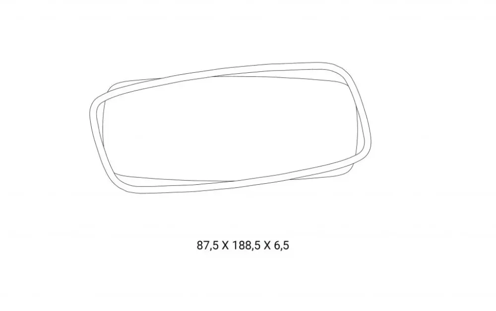 Discount Specchio Golden wood di in stile design SCONTATO affrettati Specchiere