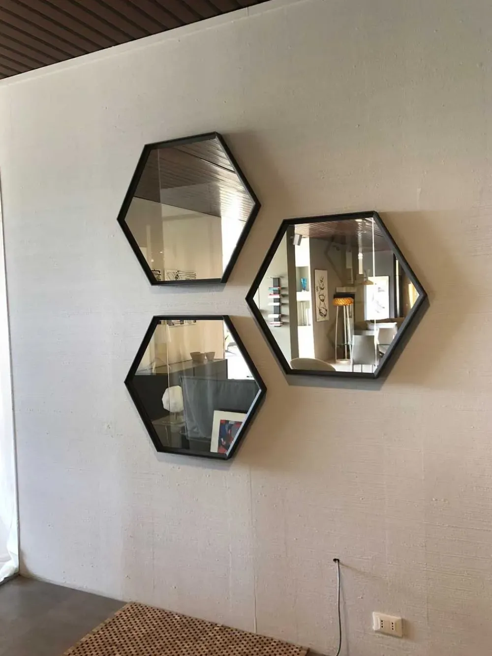 Alf Da Fre Specchio in stile design Esagona OFFERTA OUTLET- Specchiere