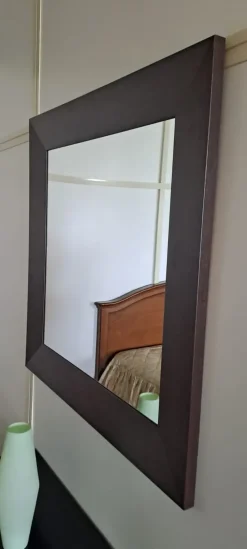 Specchio in stile moderna Mirror wood OFFERTA OUTLET^Spar Hot