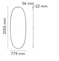 New Specchio in stile moderno La plus belle OFFERTA OUTLET Specchiere