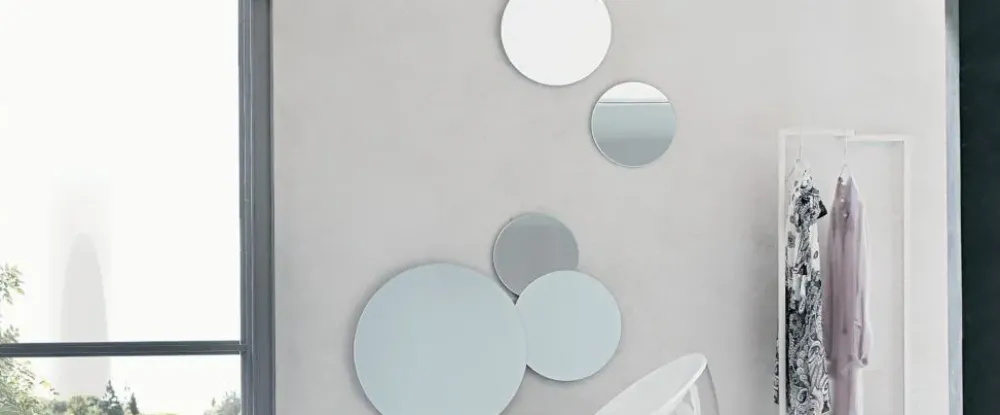 Clearance Specchio moderno Kit 3 bolle di in Offerta Outlet Specchiere