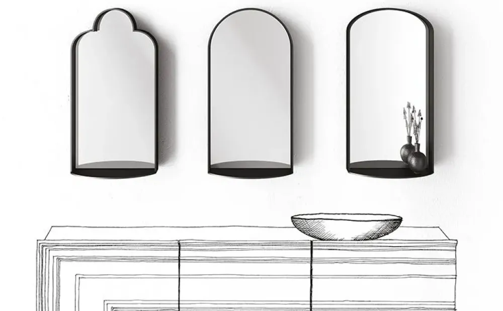 Specchio Windows di in stile design SCONTATO^Minotti Italia Outlet