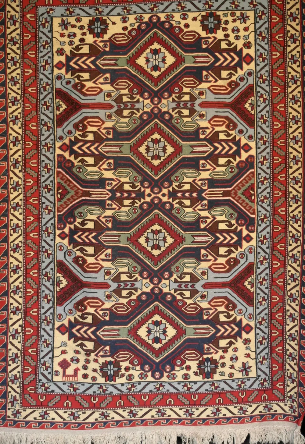 Online Tappeto classico rettangolare in lana Sumak cm.160x240 di a prezzo scontato Tappeti