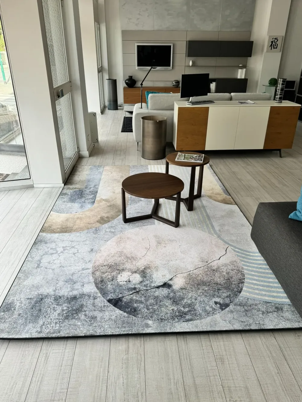 Tappeto modello Modello clock di inkiostro bianco con sconti imperdibili^Adriani e Rossi Outlet