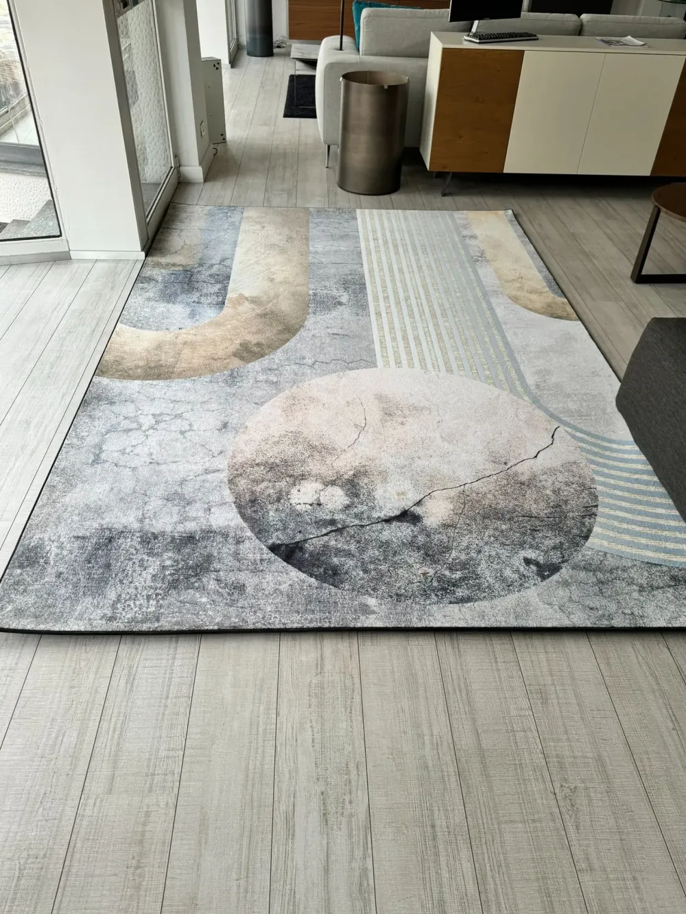 Tappeto modello Modello clock di inkiostro bianco con sconti imperdibili^Adriani e Rossi Outlet