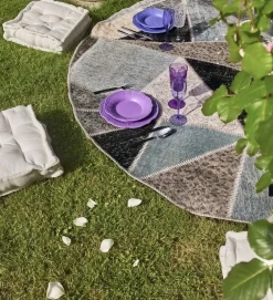 Tappeto Moderno modello Tappeto upcycling rotondo stile patchwork crash a prezzi convenienti^Sitap Online