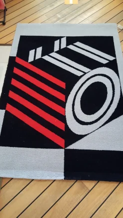 Artigianale Tappeto moderno Red lines ege a prezzo scontato- Tappeti