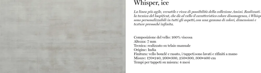 Outlet Tappeto rettangolare in stile moderno Whisper Abc a prezzo Outlet Tappeti