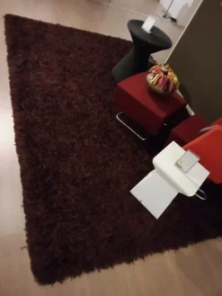 Discount Tappeto rettangolare  modello Shine moro con sconti imperdibili Tappeti