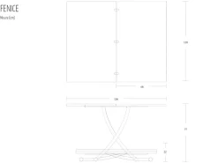 Altacom Tavolino modello Fenice in OFFERTA OUTLET- Tavolini