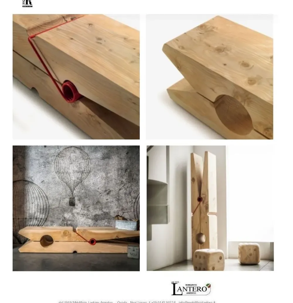 Tavolino design Tavolino la mollettina di a prezzo ribassato^Riva 1920 Sale