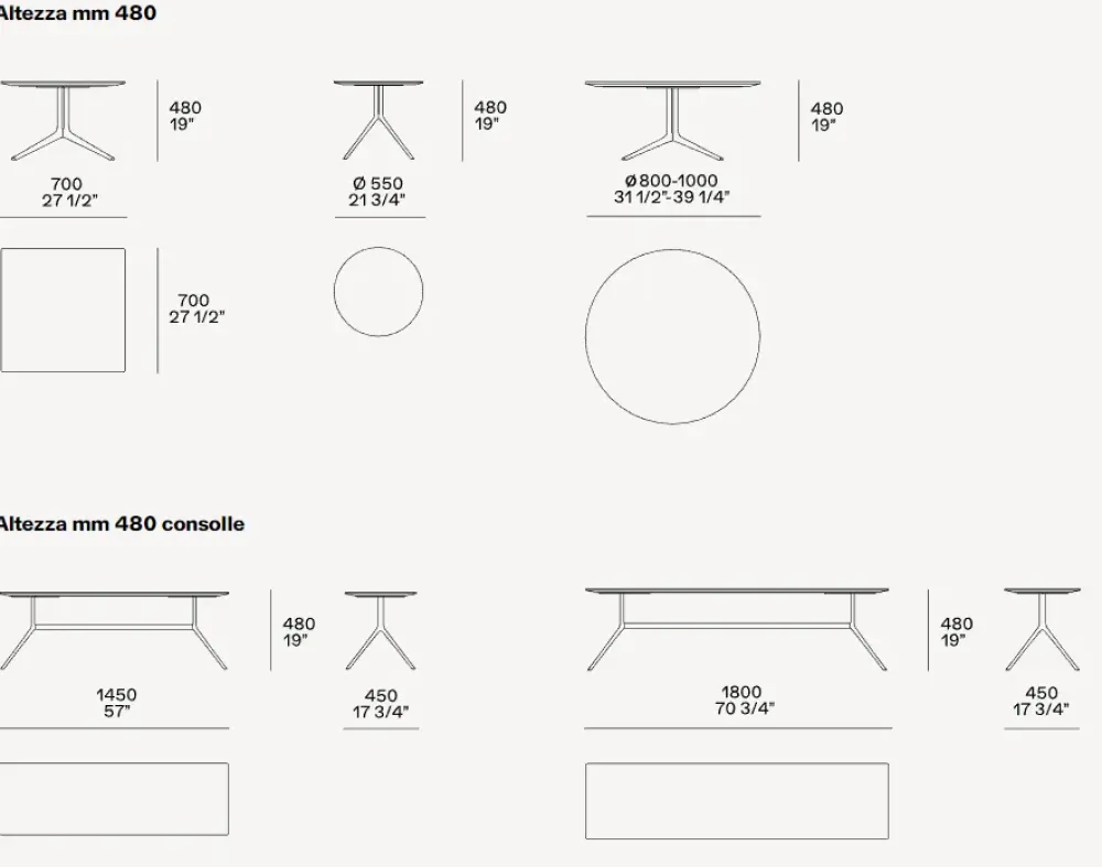 Poliform Tavolino in stile design modello Mondrian di a prezzi imbattibili- Tavolini