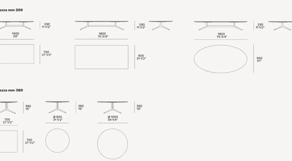 Poliform Tavolino in stile design modello Mondrian di a prezzi imbattibili- Tavolini