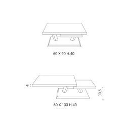 Tavolino in stile design modello Rumba di a prezzi imbattibili^Easyline Clearance