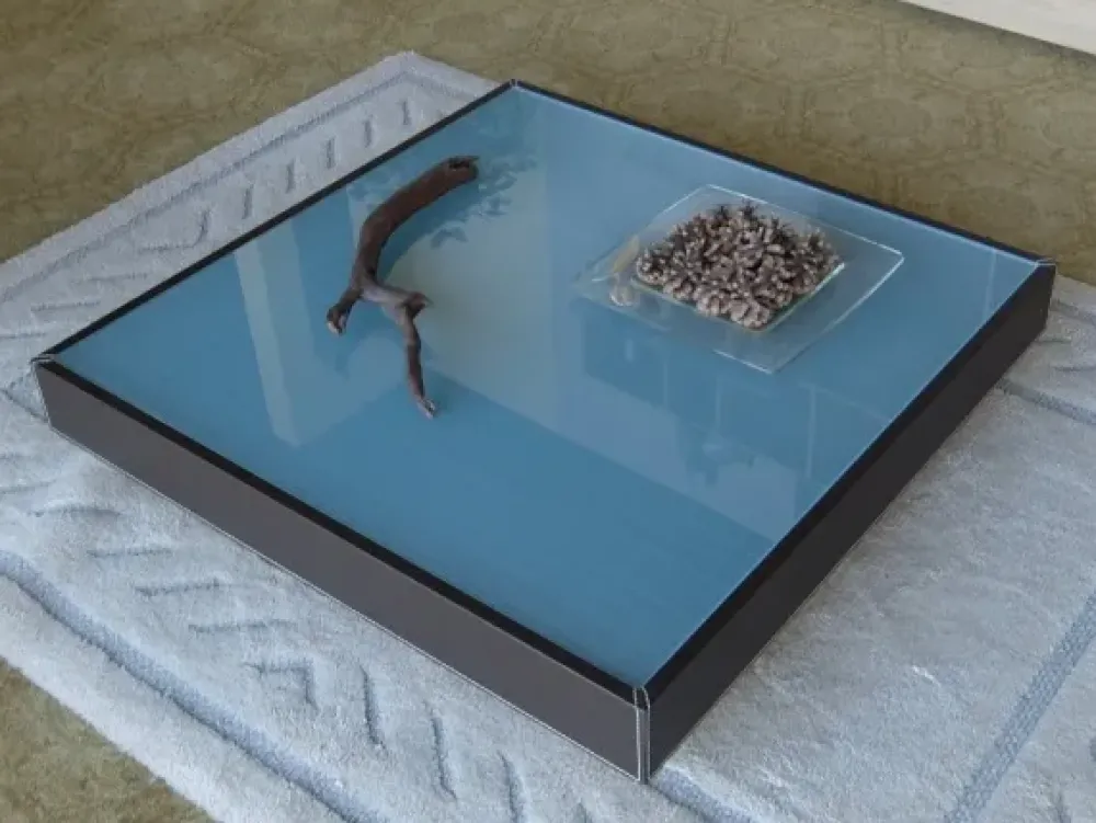 Outlet Tavolino in stile Moderno in vetro Idea giò Tavolini