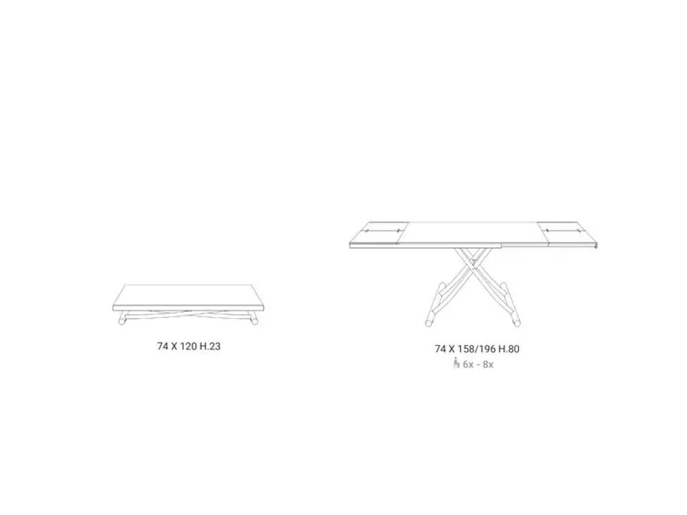 Ozzio Tavolino moderno Planet di a prezzo ribassato- Tavolini
