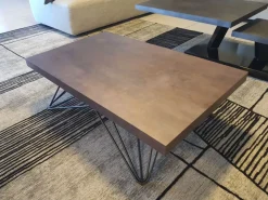 Tavolino moderno Ray corten di a prezzo scontato Tavolini
