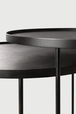 Clearance Tavolino moderno Set tavolo vassoio ethnicraft di a prezzo ribassato Tavolini