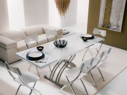 Ozzio Tavolino modello Light cr in OFFERTA OUTLET- Tavolini