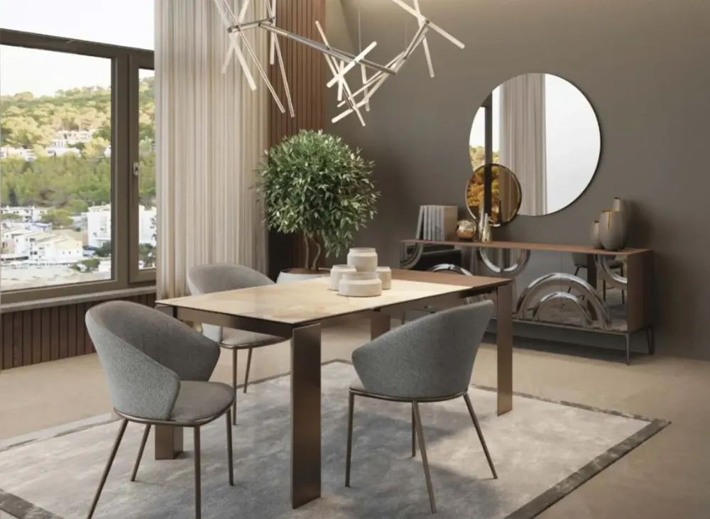 Zamagna Tavolo Ali in ceramica Allungabile scontato 30%- Tavoli