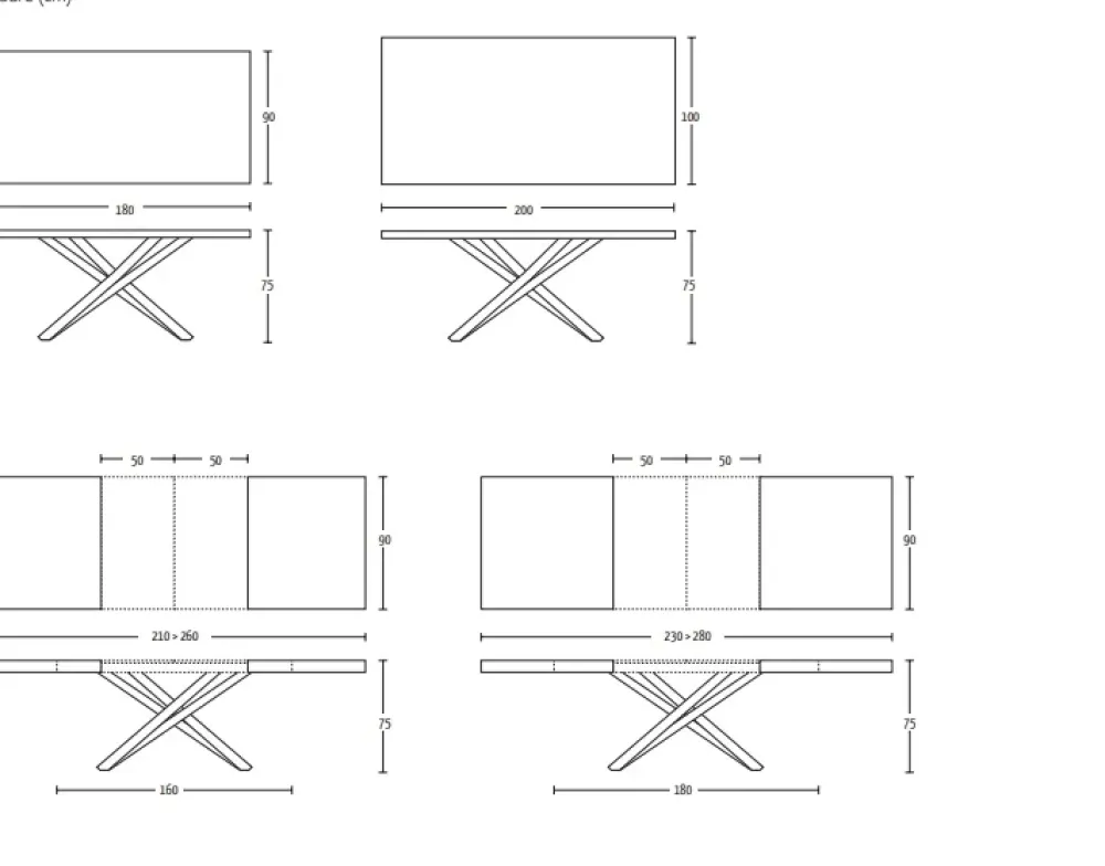 Altacom Tavolo allungabile Fahrenheit- Tavoli