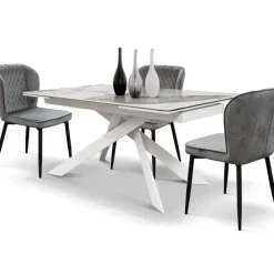 Mobilificio Bellutti Tavolo allungabile Tavolo  calacatta a soli 685 Euro- Tavoli