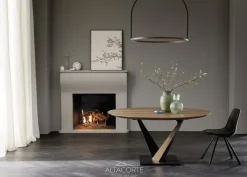 Tavolo West in legno rovere massello PREZZI OUTLET -30%^Alta Corte Outlet