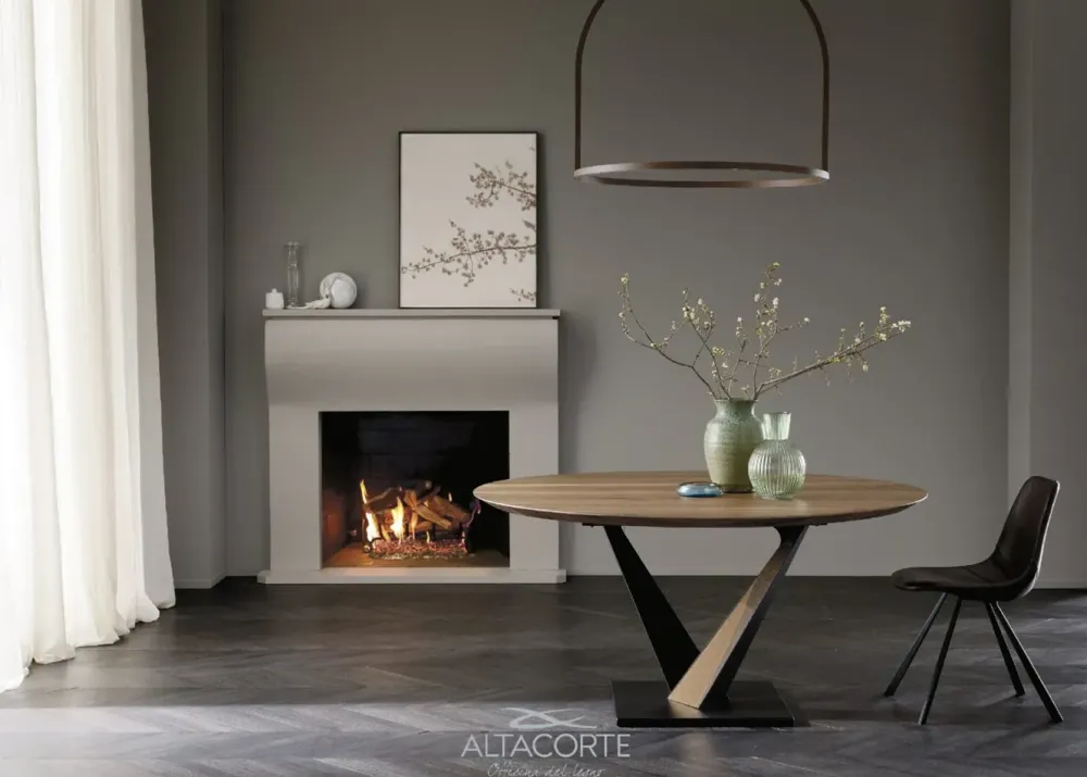 Tavolo West in legno rovere massello PREZZI OUTLET -30%^Alta Corte Outlet