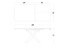 Tavolo in ceramica rettangolare, PREZZO OUTLET!^Altacom Best