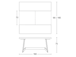 Altacom Tavolo Sipario PREZZI OUTLET- Tavoli
