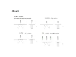 Tavolo Arpa in OFFERTA OUTLET -29%^Tonin Casa Hot