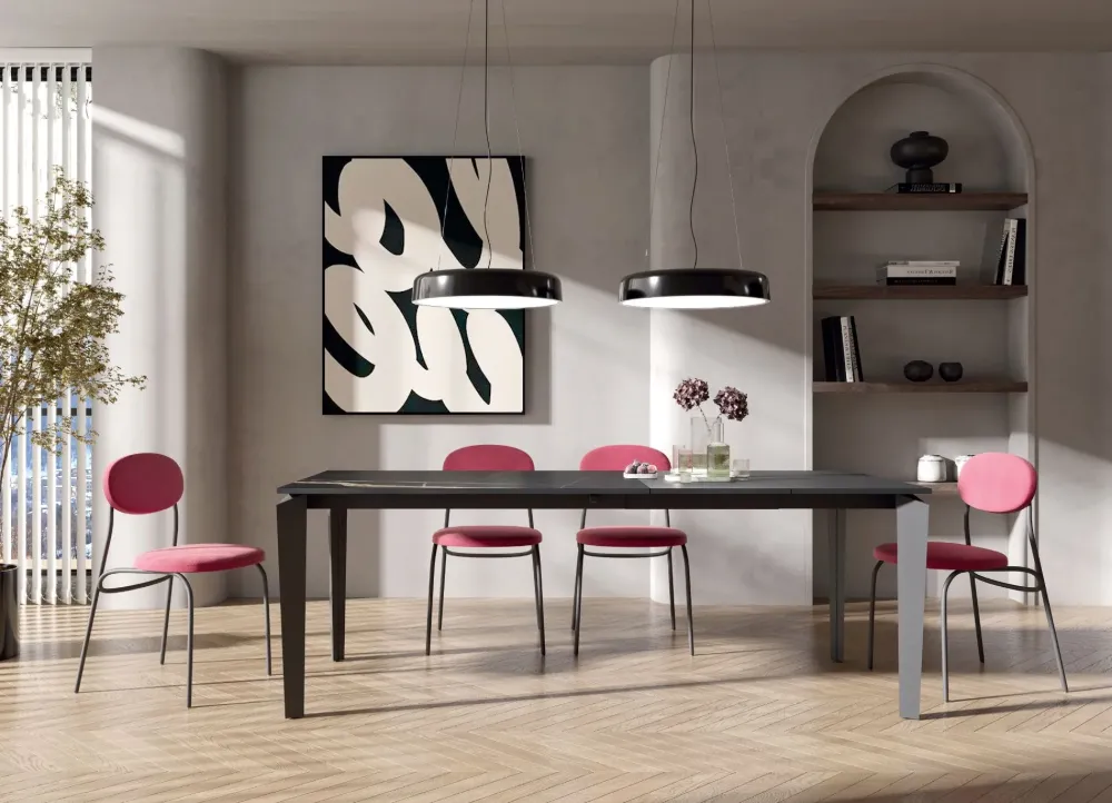 Artigianale Tavolo Celio, sedie scontate. Per arredare con stile.- Tavoli